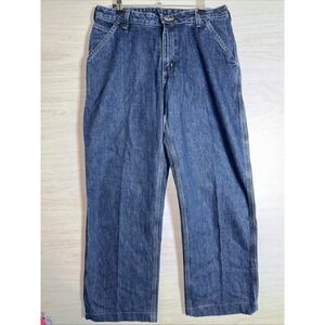 Women's Carhartt Loose Fit Work Dungaree jeans Sz 12/28